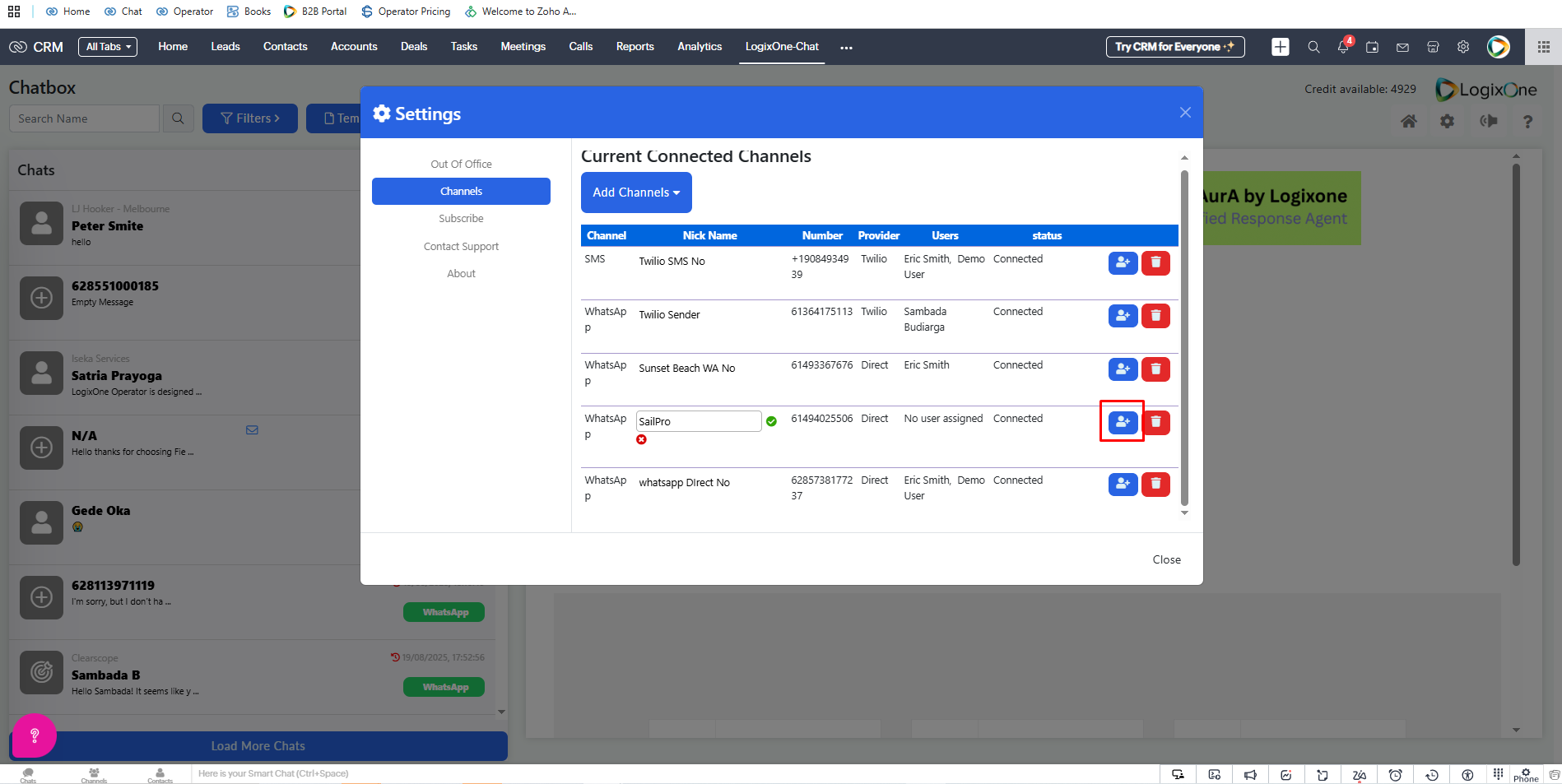 How to connect a WhatsApp Personal or WhatsApp Business to LogixOne Chat